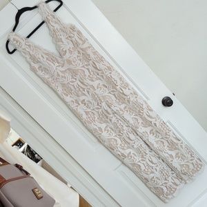 Lulu's White Lace Jumpsuit